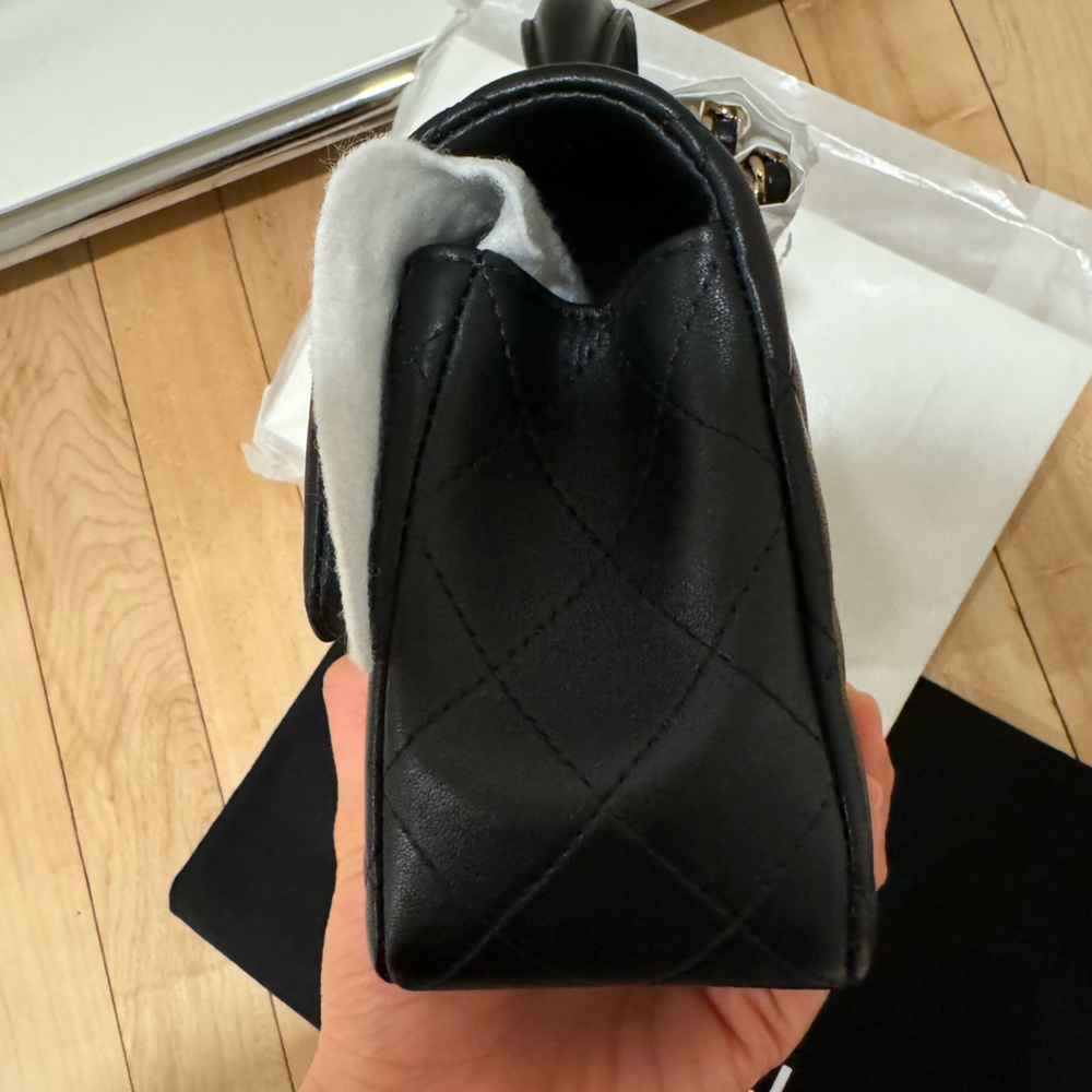 SOLD | CHANEL Timeless Classique Top Handle leather handbag 24P - Picture 9 of 9